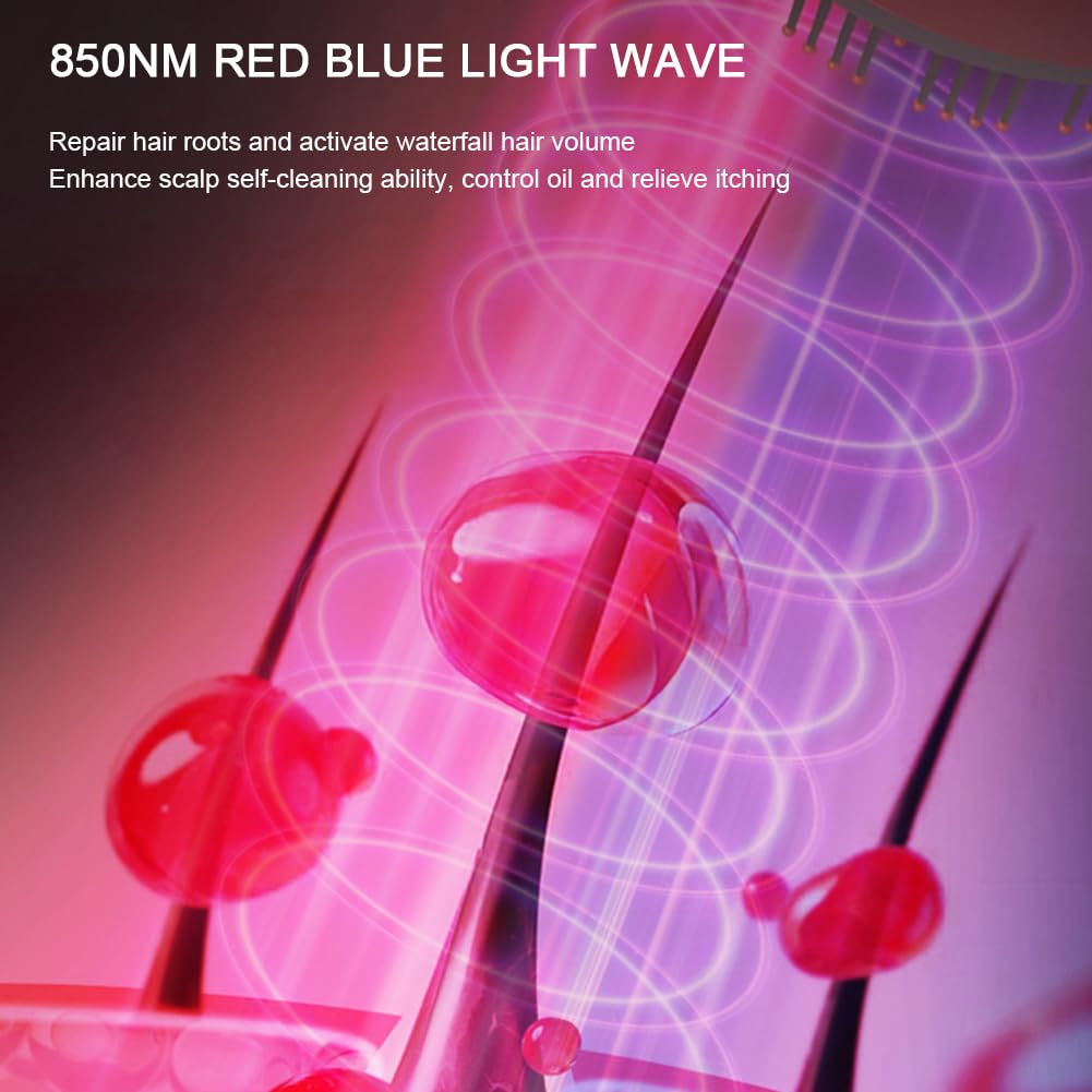 Multi-Functional Electric Massage Comb – 3-in-1 Hair Volumizer & Scalp Relaxer and massager