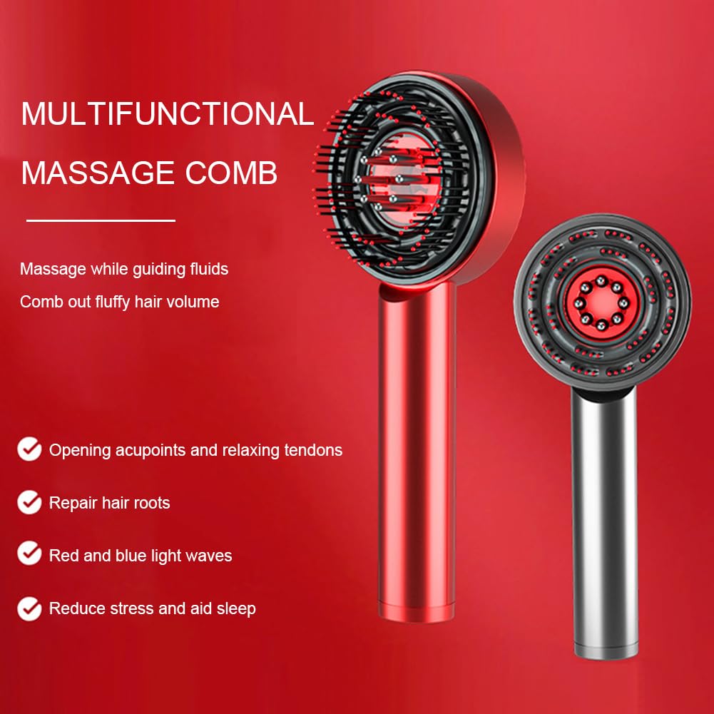 Multi-Functional Electric Massage Comb – 3-in-1 Hair Volumizer & Scalp Relaxer and massager